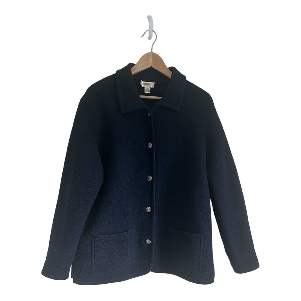 Talbots Medium Sweater Shacket Blue Size medium petite - Picture 3 of 5